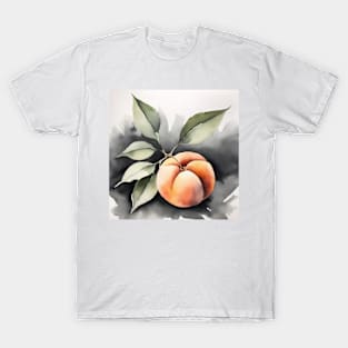 Peach Watercolor Art T-Shirt